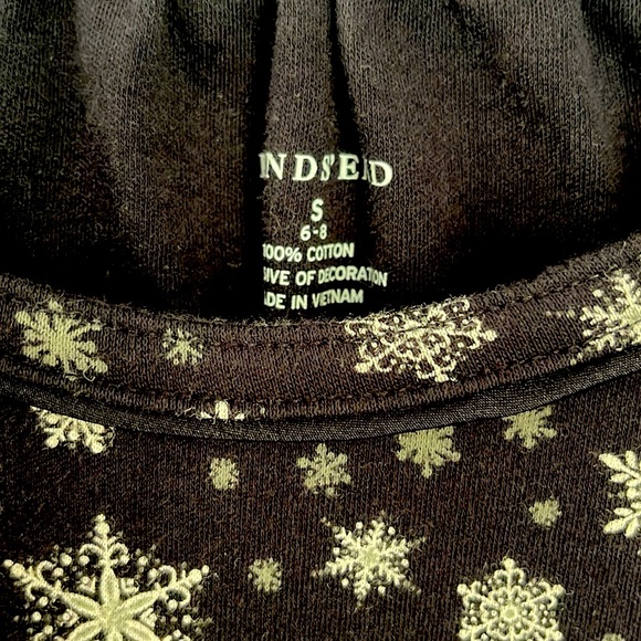 Lands’ End 💯 % cotton print long sleeve like new crew top - Picture 2 of 4